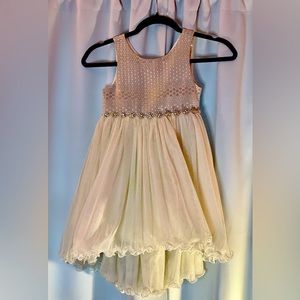 American Princess size 6 girls party wedding flower girl rhinestone lined dress